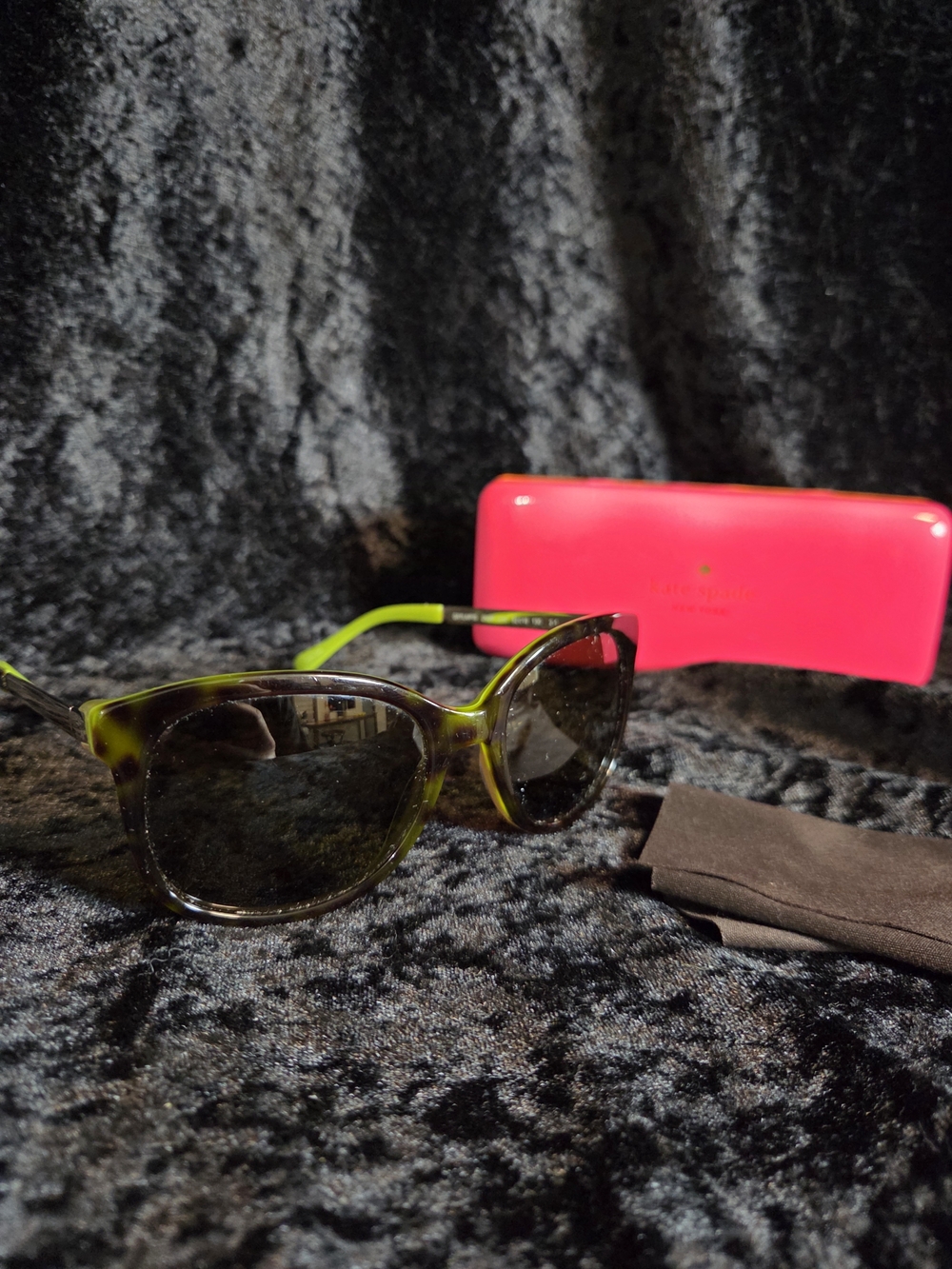 kate spade Black and Tortoiseshell Round Frame Sunglasses - Picture 5 of 8